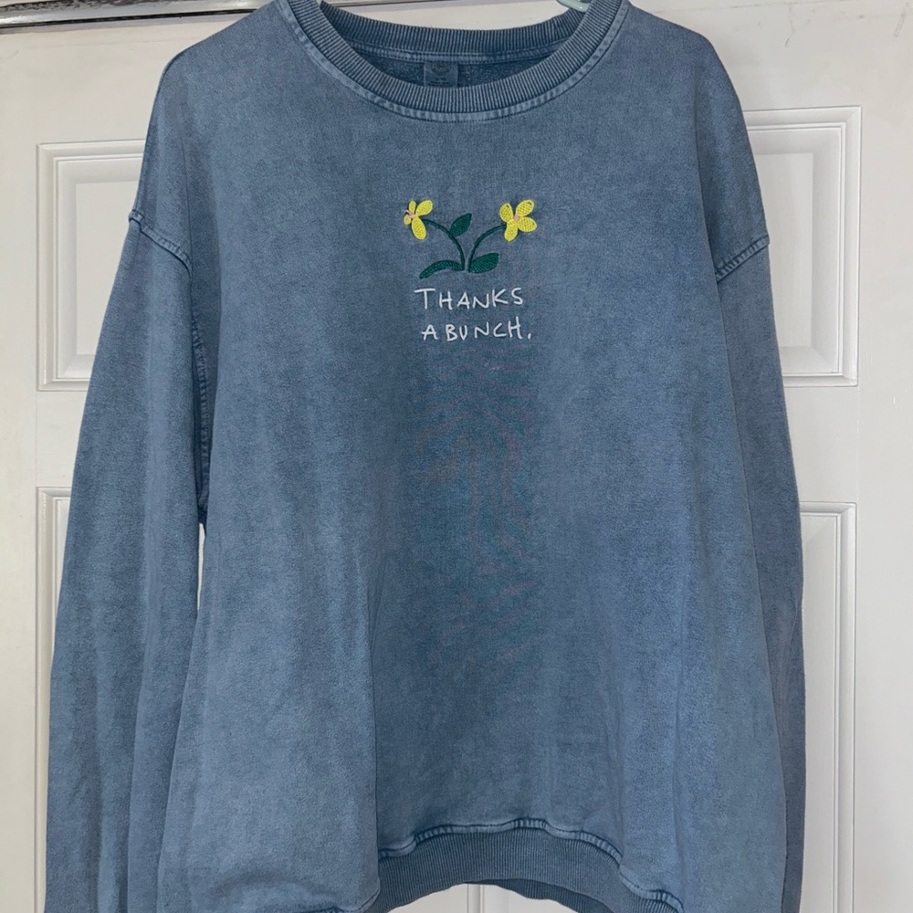 Urban Outfitters Blue Women's Sweatshirt Size XL